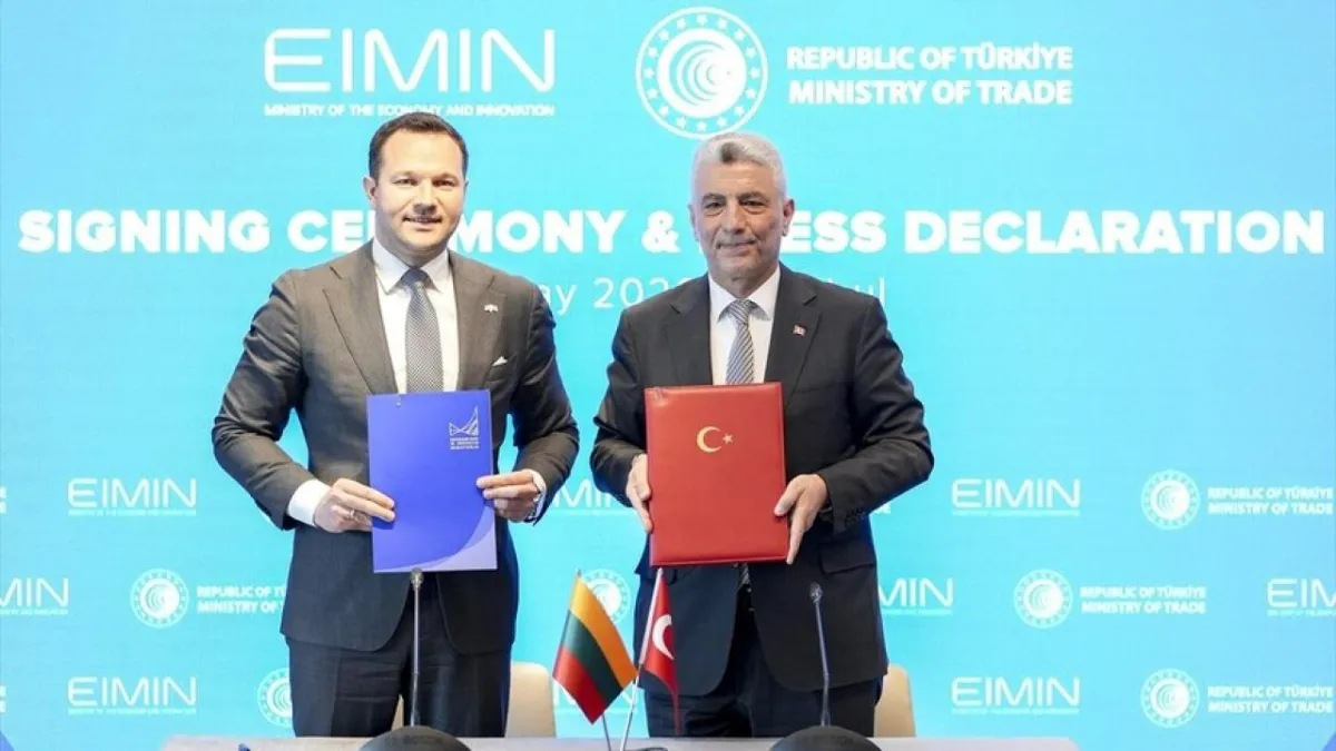 Türkiye ve Litvanya Arasında JETCO Protokolü İmzalandı: Ticaret Hacmi Hedefi 1,5 Milyar Dolar