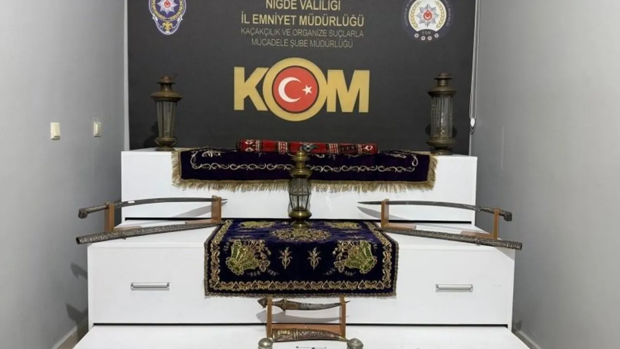 Niğde’de 32 Parça Tarihi Eser Ele Geçirildi